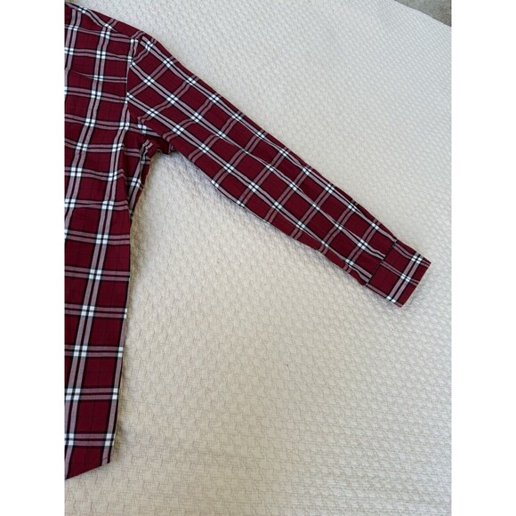 Chaps Easy Care‎ Twill Plaid Button Down Shirt Long Sleeve Casual | Men's Medium - Picture 5 of 13